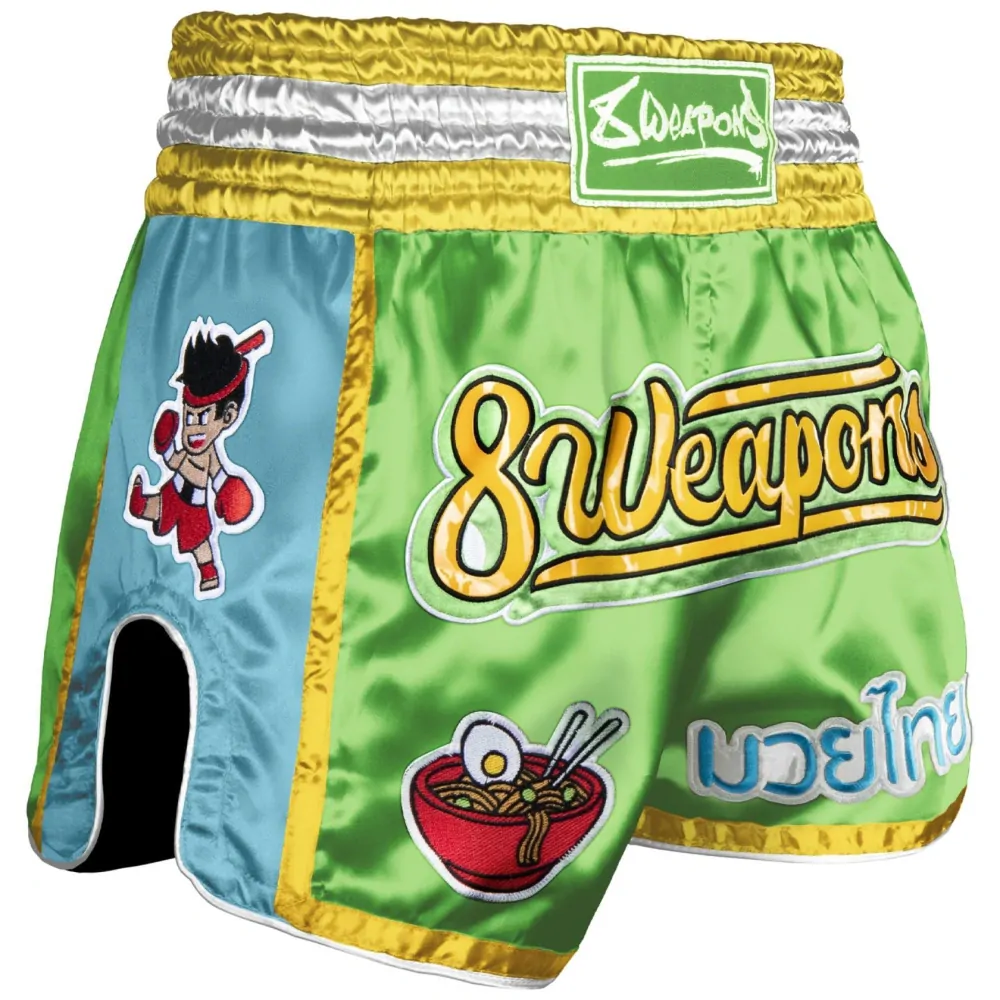 Muay Thai trenky - 8 WEAPONS - Yummy - zelené