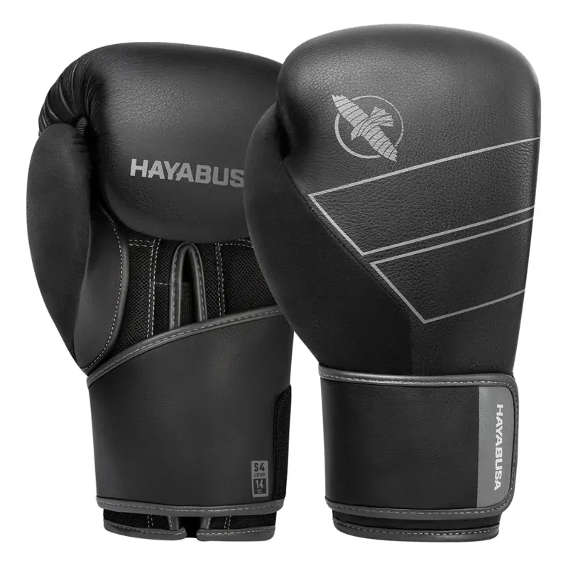 Boxerské rukavice - HAYABUSA - S4 - kože - čierne