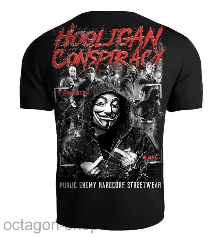 Tričko - Public Enemy - Hooligan Conspiracy - Čierne