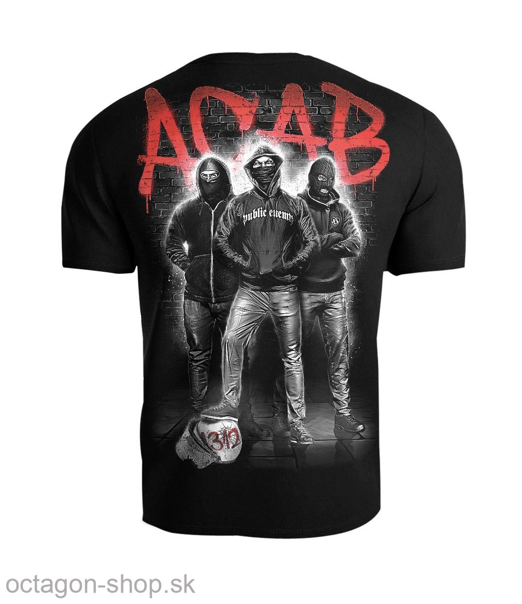 Tričko - Public Enemy - A.C.A.B. - červené