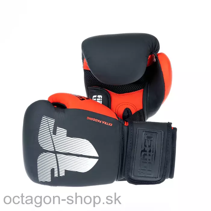Boxerské rukavice - Fighter - Secure Fit - čierno/červené