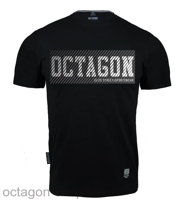 Tričko - Octagon - New Lines - čierne