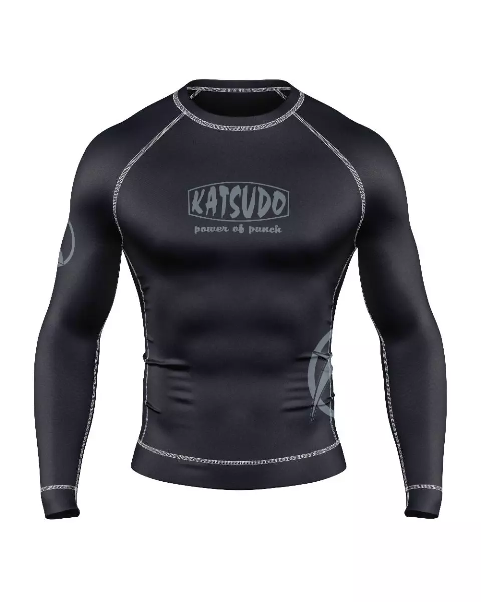 Rashguard - Katsudo - dlhý rukáv - čierny