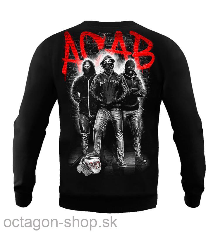 Mikina - Public Enemy - A.C.A.B. - červená