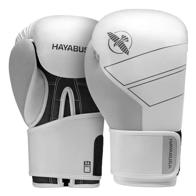 Boxerské rukavice - HAYABUSA - S4 - kože - biele