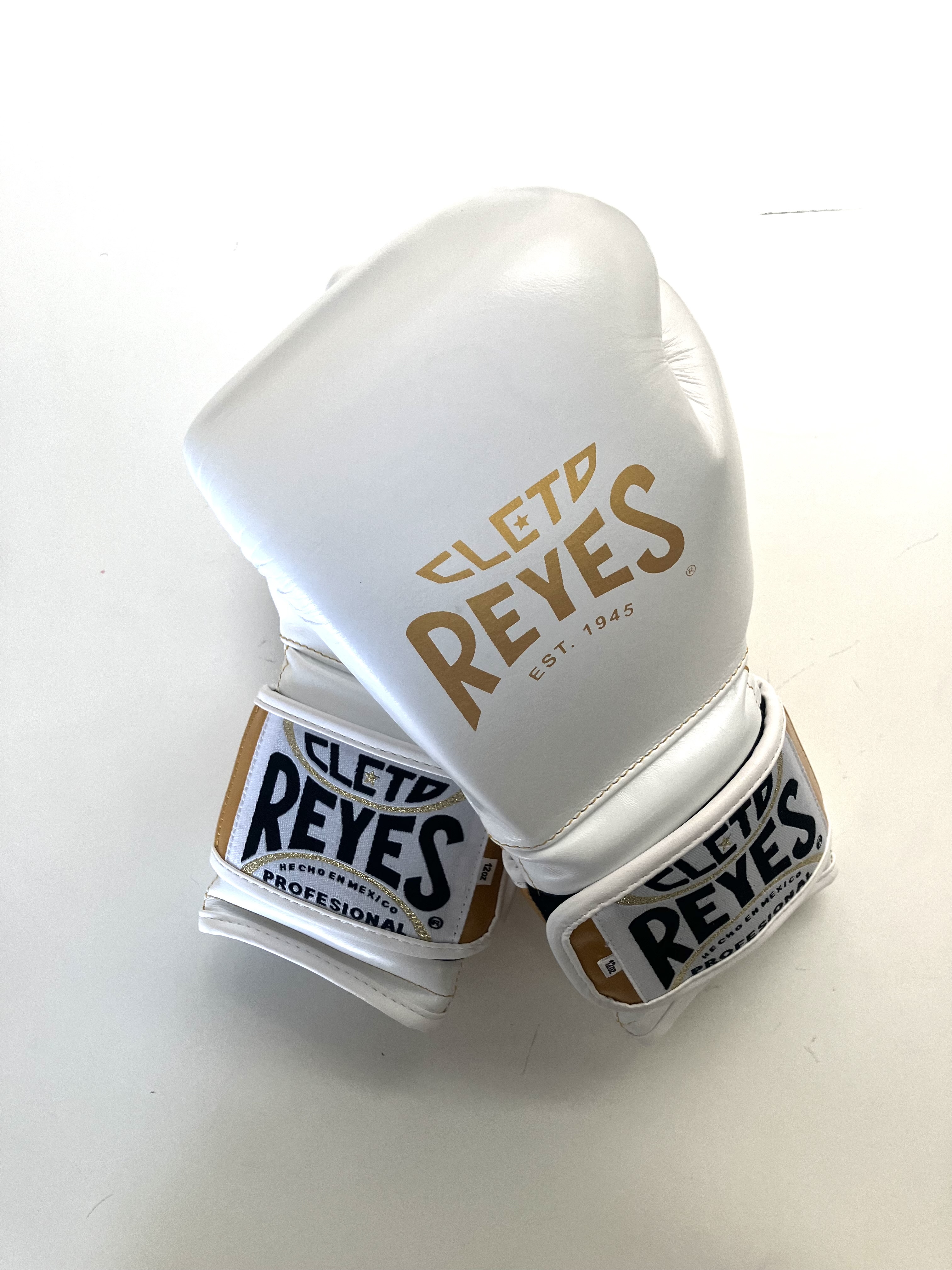 Boxerské rukavice - CLETO REYES - white/gold - Special Edition