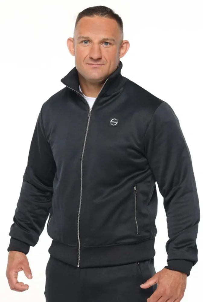 Mikina - Octagon - UTAH - zips - Malé logo - čierna