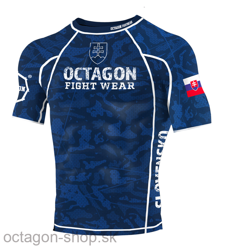 Rashguard - Octagon - Slovak Collection - modrý
