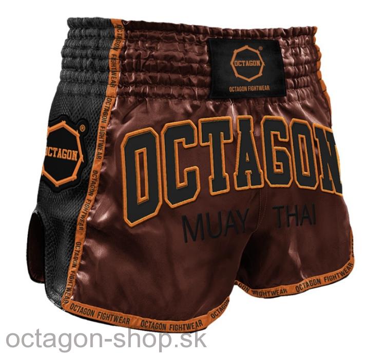 Muay Thai trenky - Octagon - hnedé