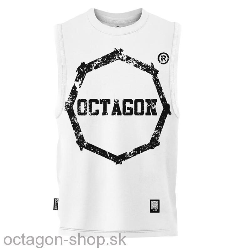 Tielko - Octagon - Logo Smash - biele