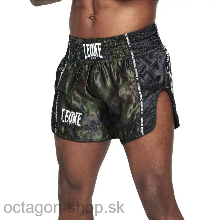 Muay Thai Trenky - LEONE - Camo zelené