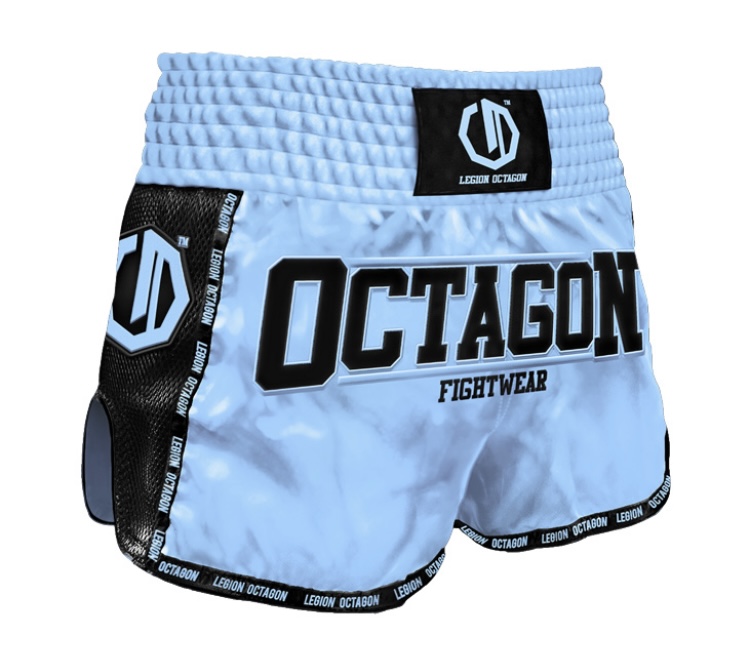 Muay Thai trenky - Octagon - Fight Wear - light blue