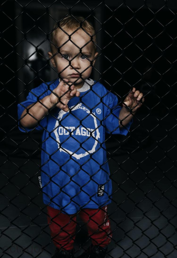 Detské Tričko - Octagon - Smash Logo - modré