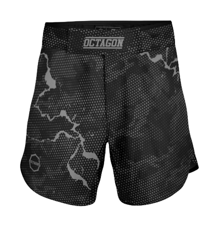 MMA trenky - Octagon - Marble Camo - šedé