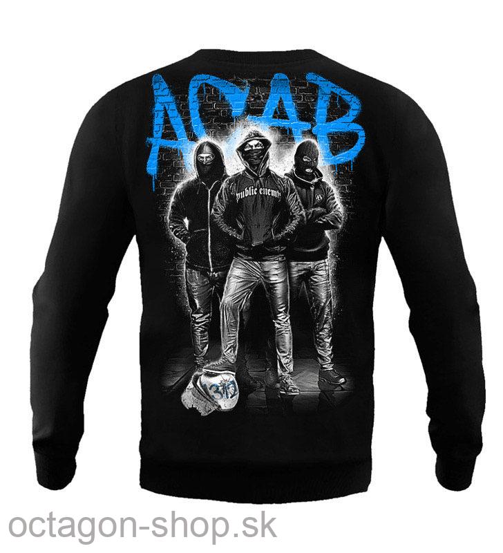 Mikina - Public Enemy - A.C.A.B. - modrá