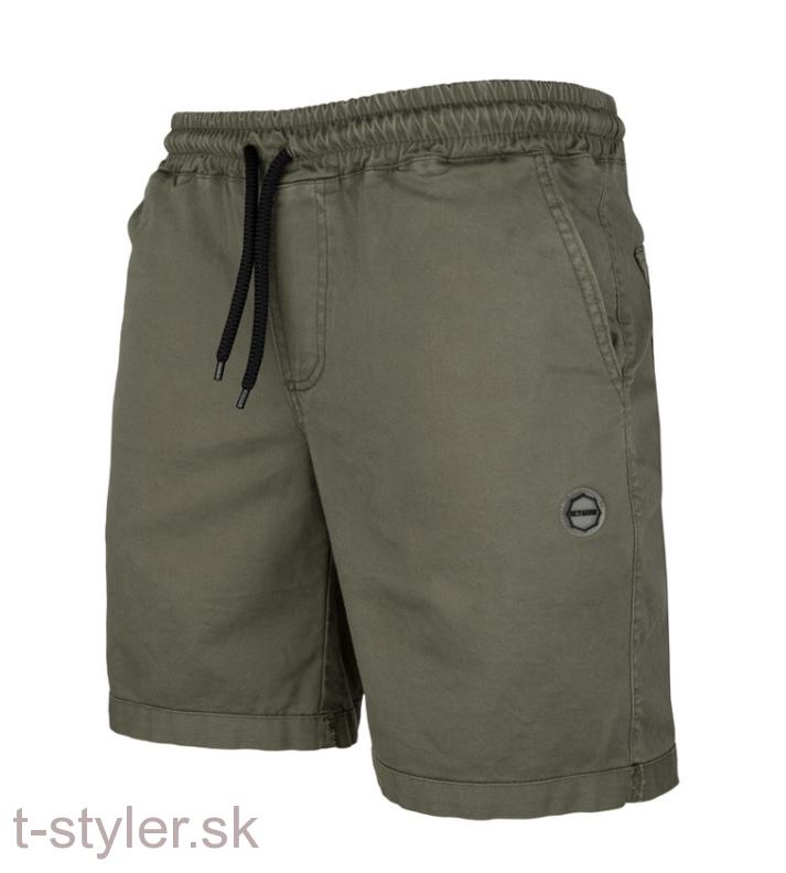 Šortky plátené - Regular - Khaki