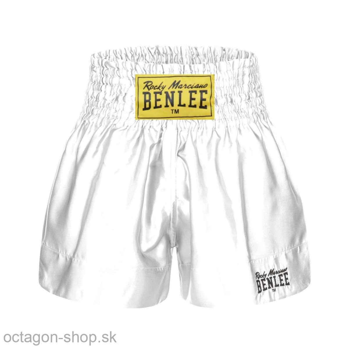 Muay Thai trenky - Benlee - Uni Thai - biele