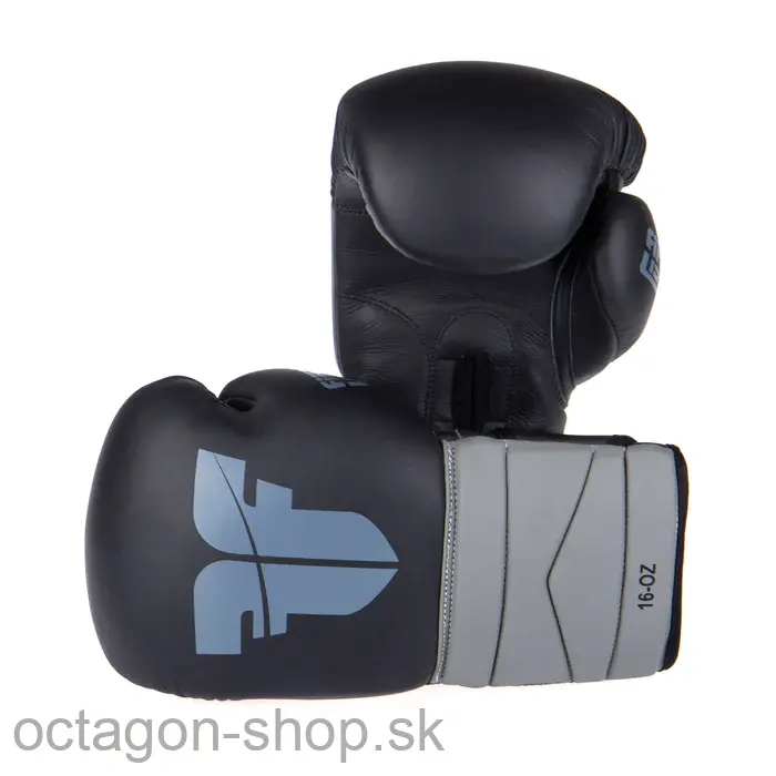 Boxerské rukavice - Fighter - Sparring - čierna/šedá