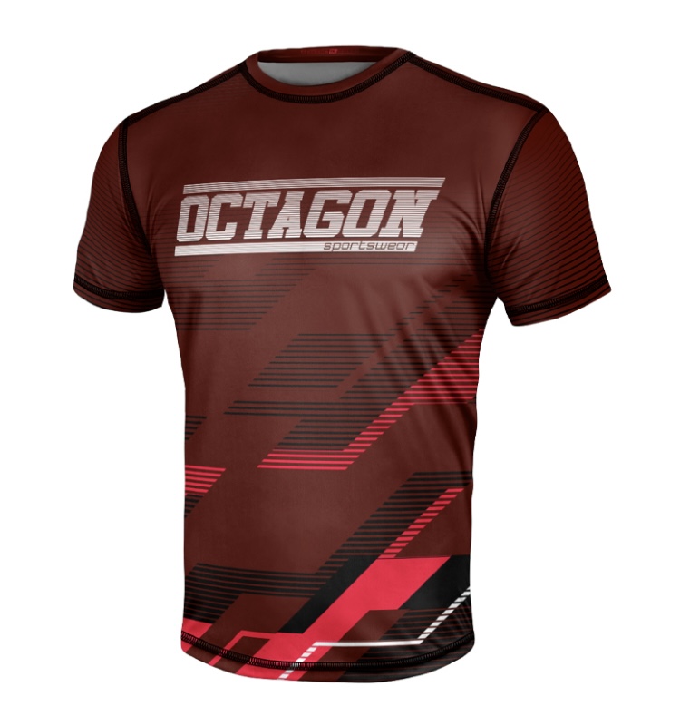 Športove tričko - Octagon - Racer - burgund