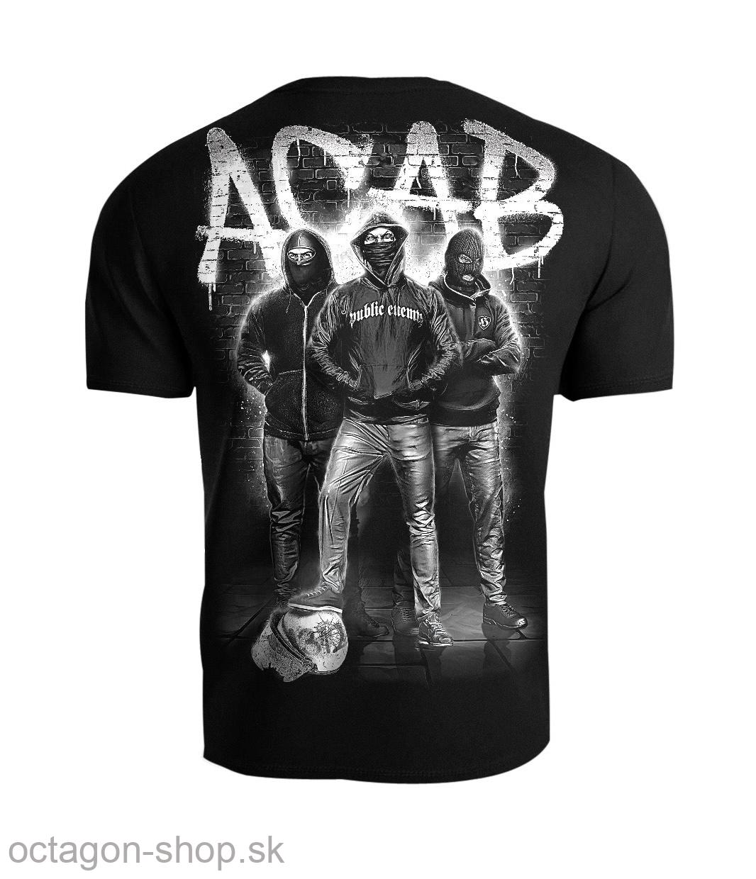 Tričko - Public Enemy - A.C.A.B. - biele