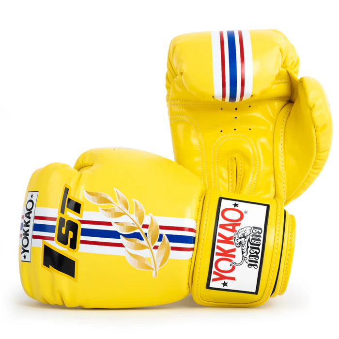 Boxerské rukavice - YOKKAO - First at the Race - žlté