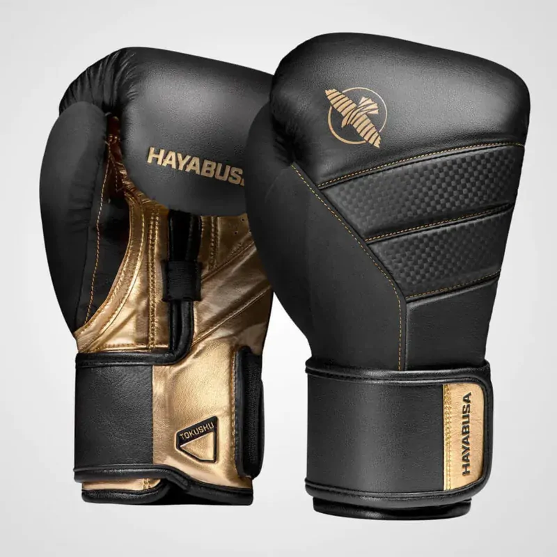 Boxerské rukavice - HAYABUSA - T3 - čierne/zlaté