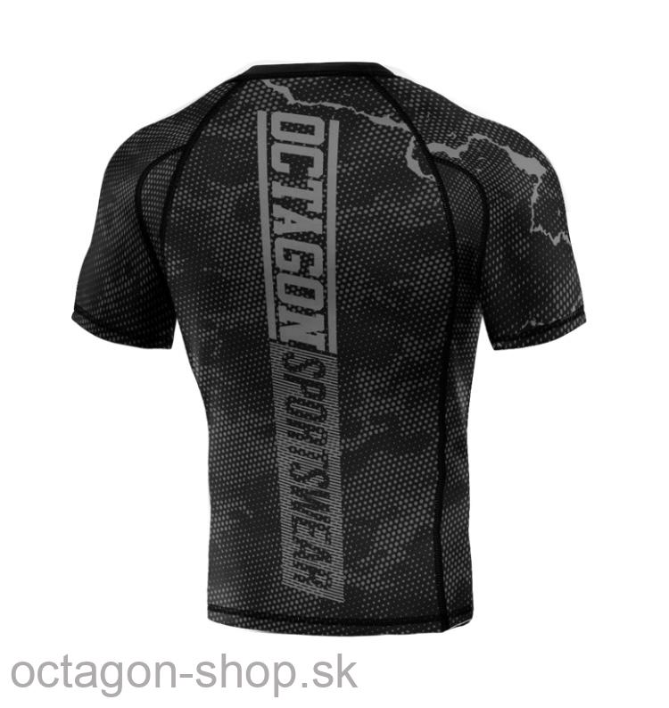 Rashguard - Octagon - Marble Camo - čierna/šedá