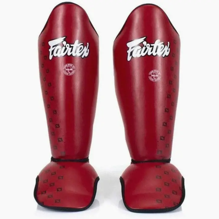 Chrániče holene a priehlavku - FAIRTEX - Competition - červené