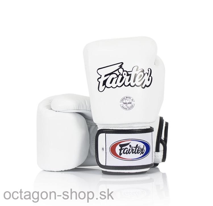 Boxerské rukavice - FAIRTEX - BGV1 “Tight-Fit” - biele