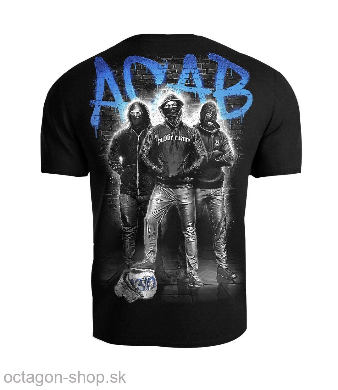 Tričko - Public Enemy - A.C.A.B. - modré