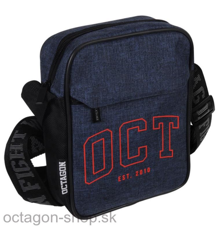 Taška cez rameno - OCT nápis - Jeans