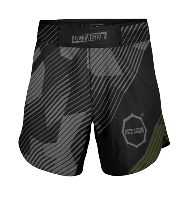 MMA trenky - Octagon - Broken Line - čierne
