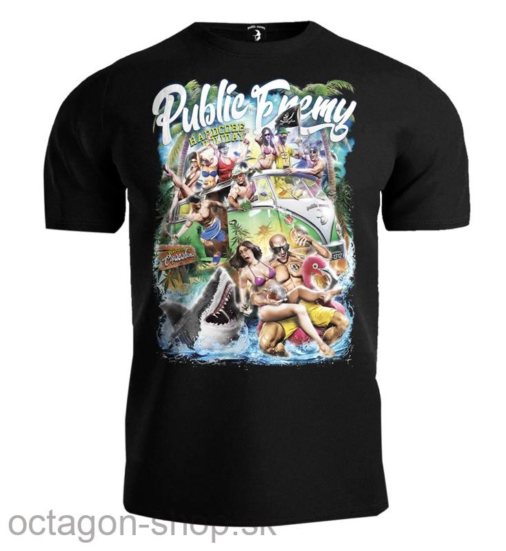 Tričko - Public Enemy - Hardcore Holiday - čierne