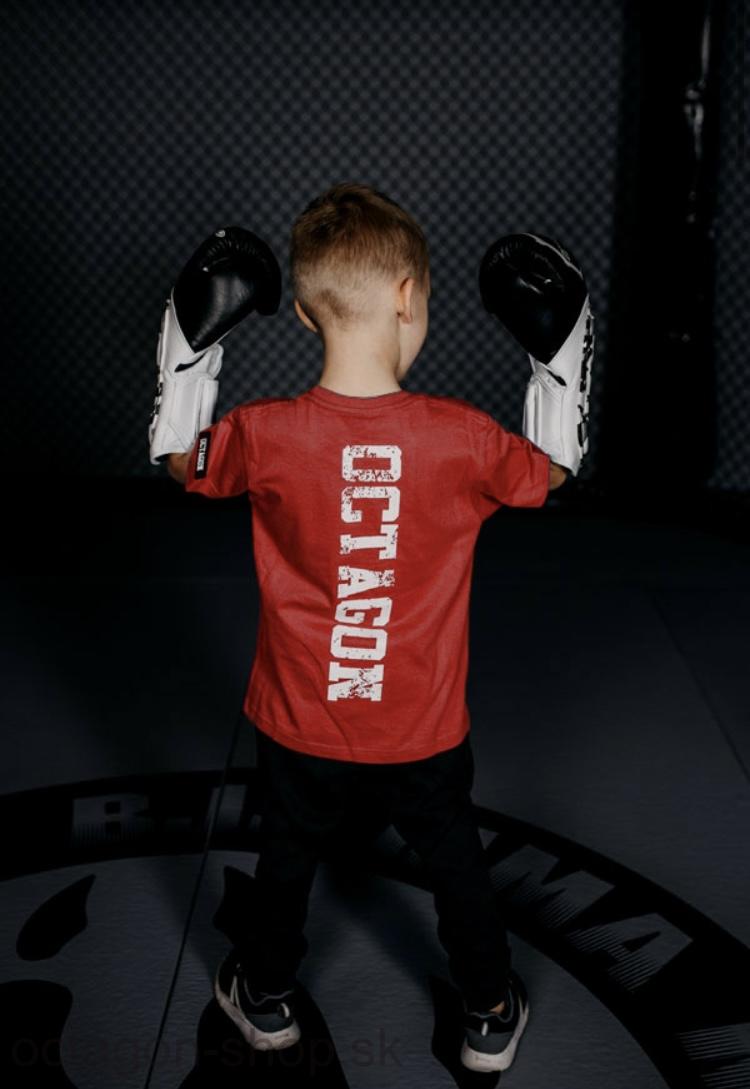 Detské Tričko - Octagon - Fight Wear - červené