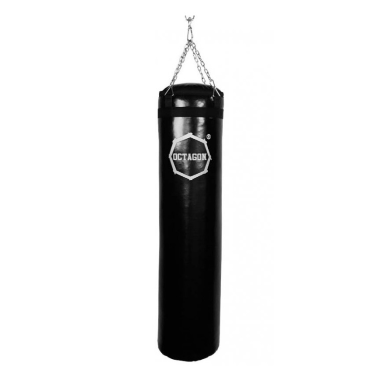 Boxovacie vrece - OCTAGON - 140x35cm - Reťaz - čierne