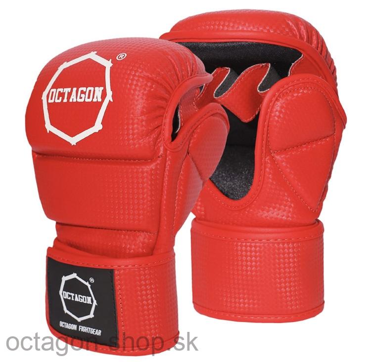 Sparingové MMA rukavice - Octagon - Kevlar - červené