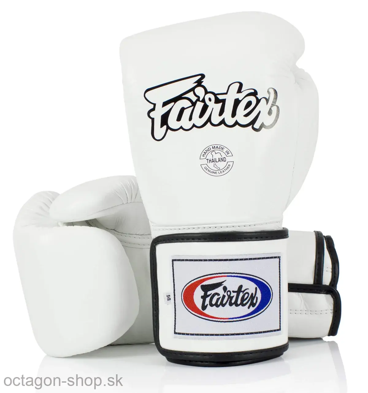 Boxerské rukavice - FAIRTEX - BGV5 - Super Sparring Locked Thumb - biele