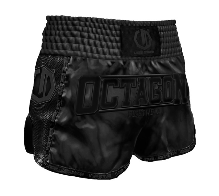 Muay Thai trenky - Octagon - Fight Wear - čierne