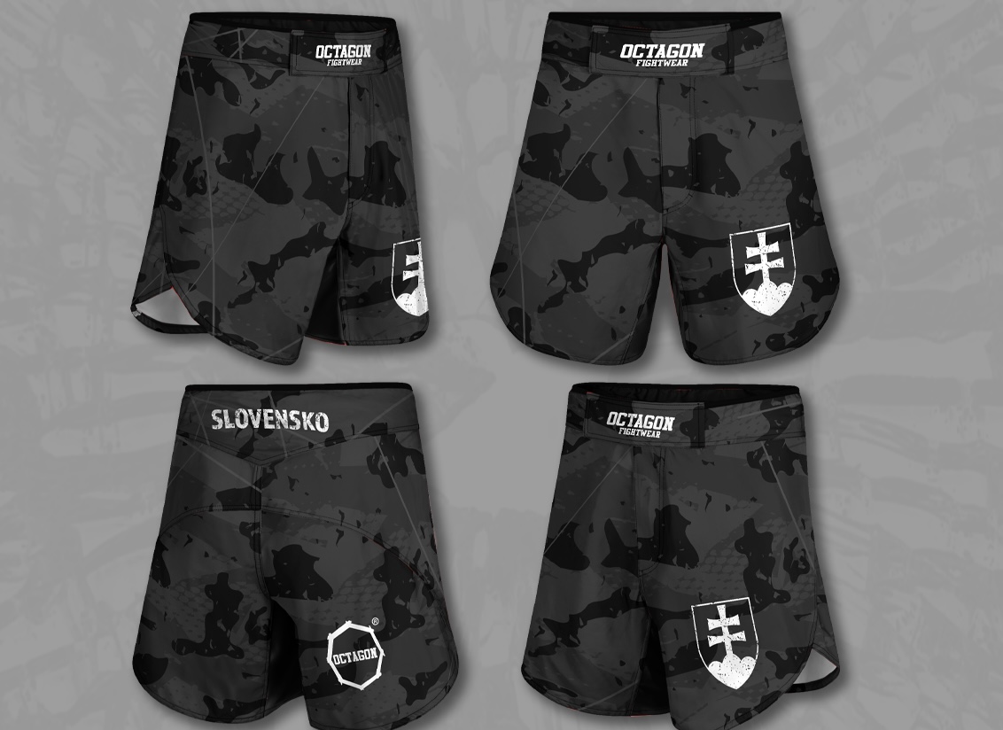 MMA trenky - Octagon - Slovak Collection - čierne