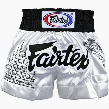 Muay Thai trenky - FAIRTEX - Thai Talisman - biele