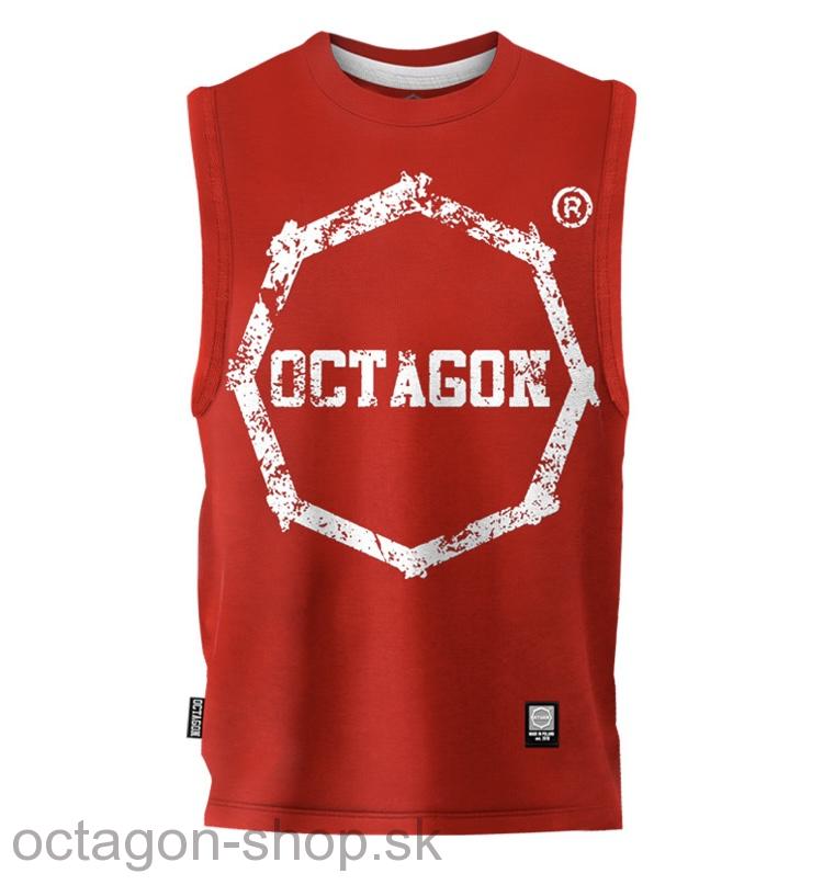 Tielko - Octagon - Logo Smash - červené
