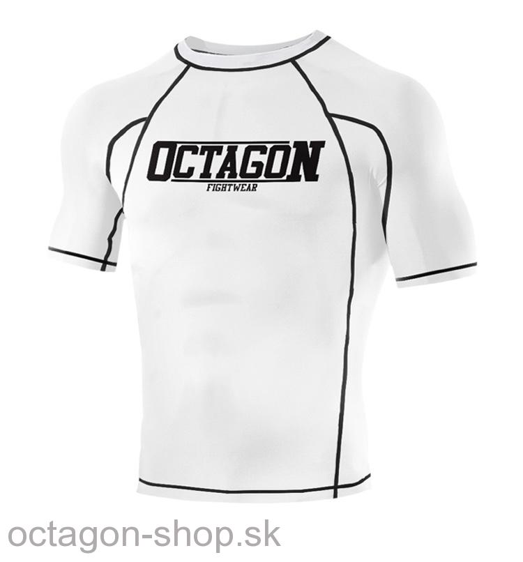Rashguard - Octagon - Fight Wear - biely