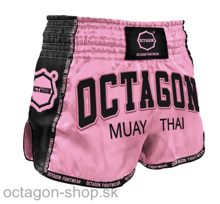 Muay Thai trenky - Octagon - ružové