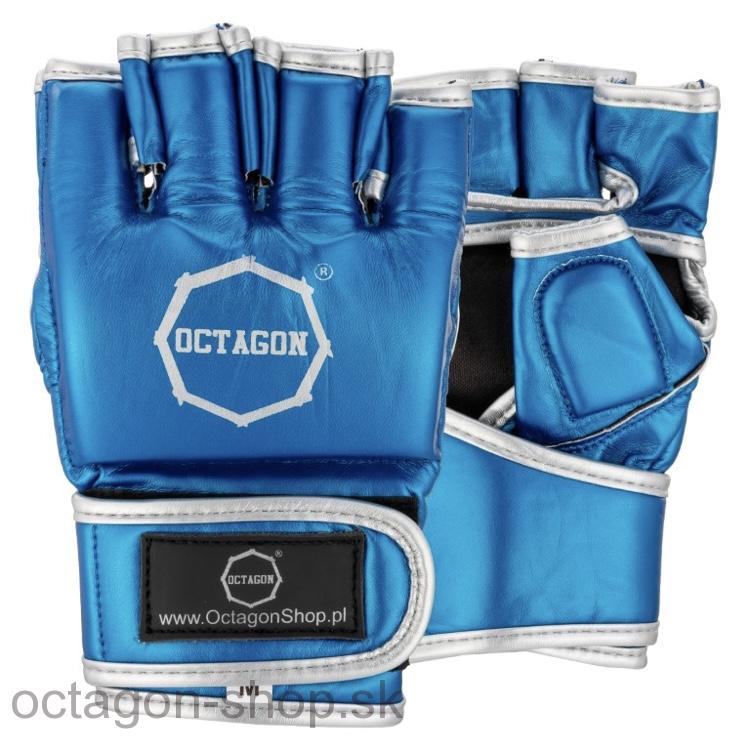 MMA Rukavice - Octagon - Metallic - modré