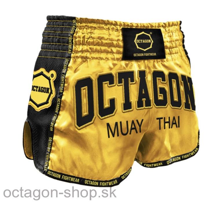 Muay Thai trenky - Octagon - zlaté