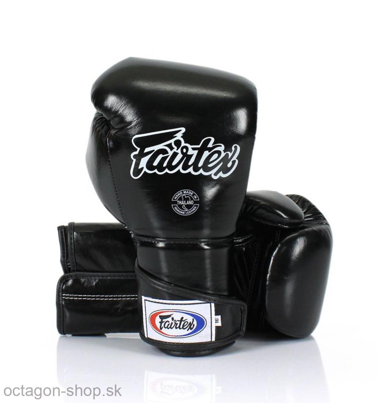 Boxerské rukavice - FAIRTEX - BGV6 - Stylish Angular Sparring Locked Thumb - čierne