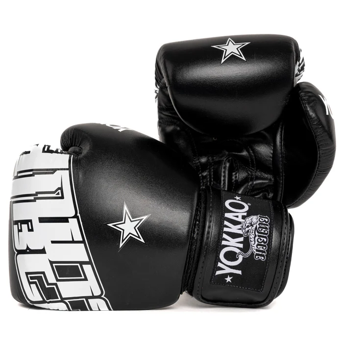 Boxerské rukavice - YOKKAO - Lettering - čierne