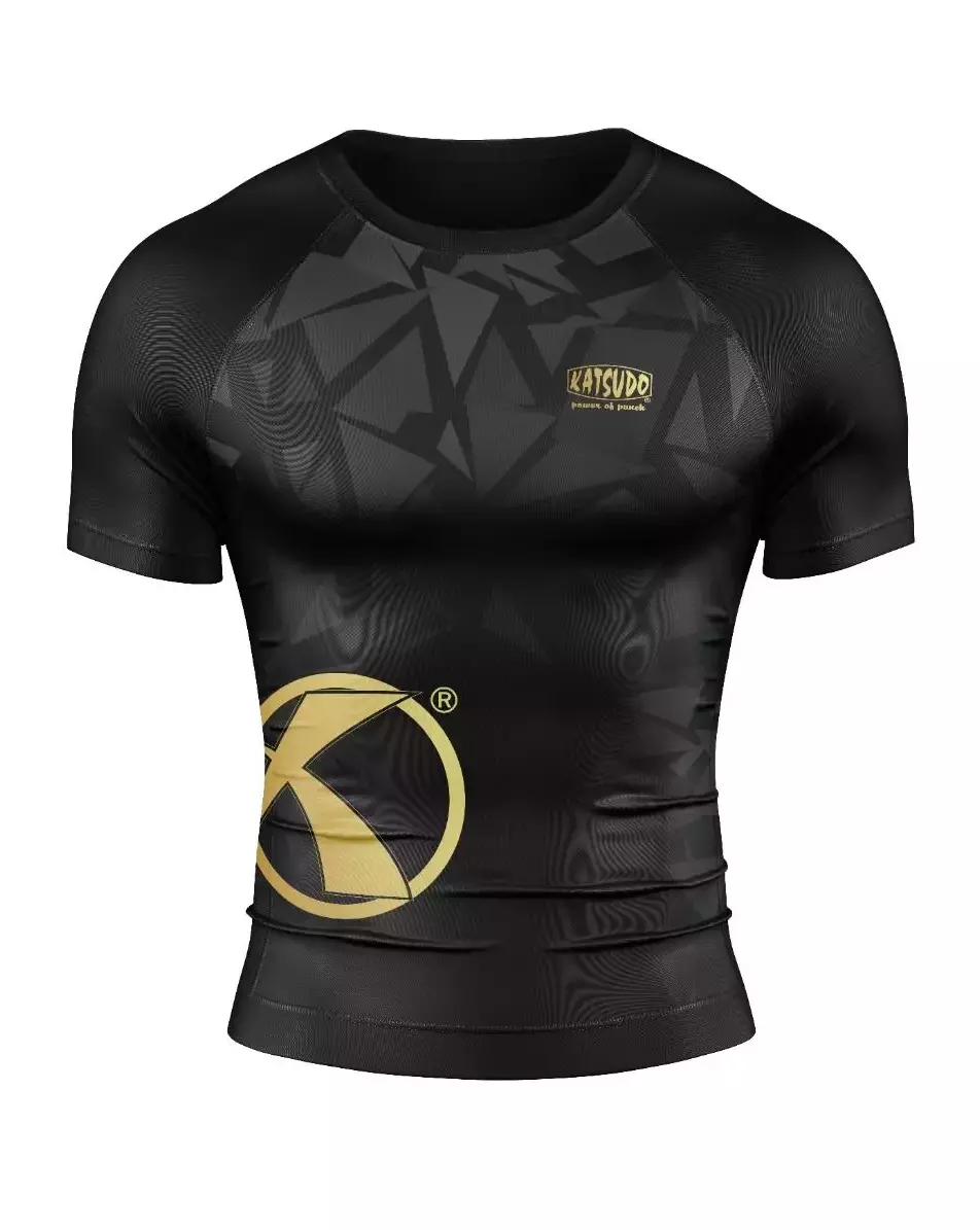 Rashguard - Katsudo - čierno/zlatý