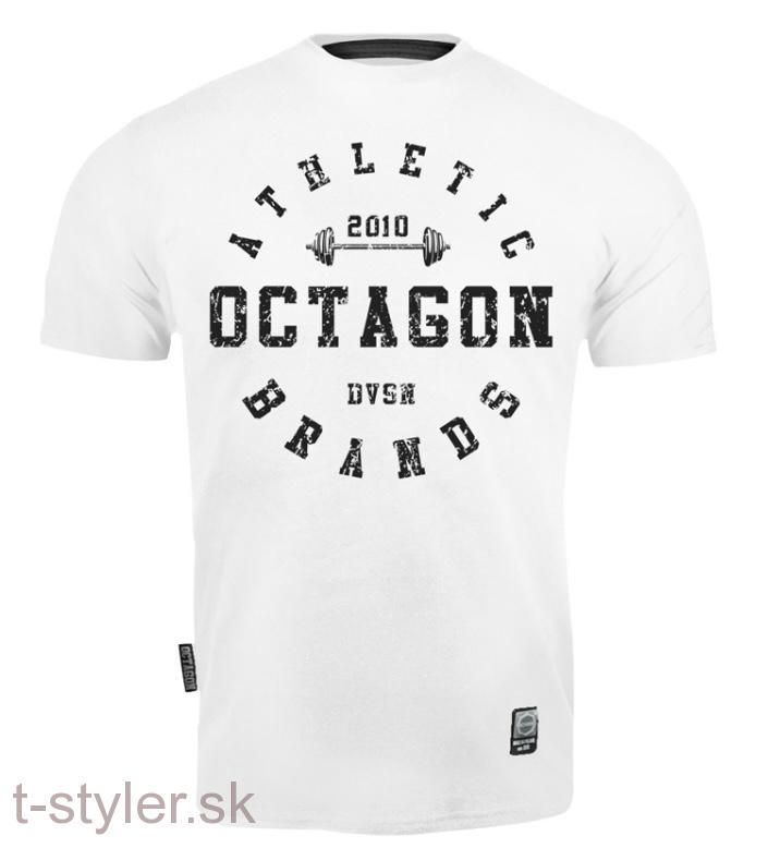 Tričko - Octagon - Athletic Brands - Biele