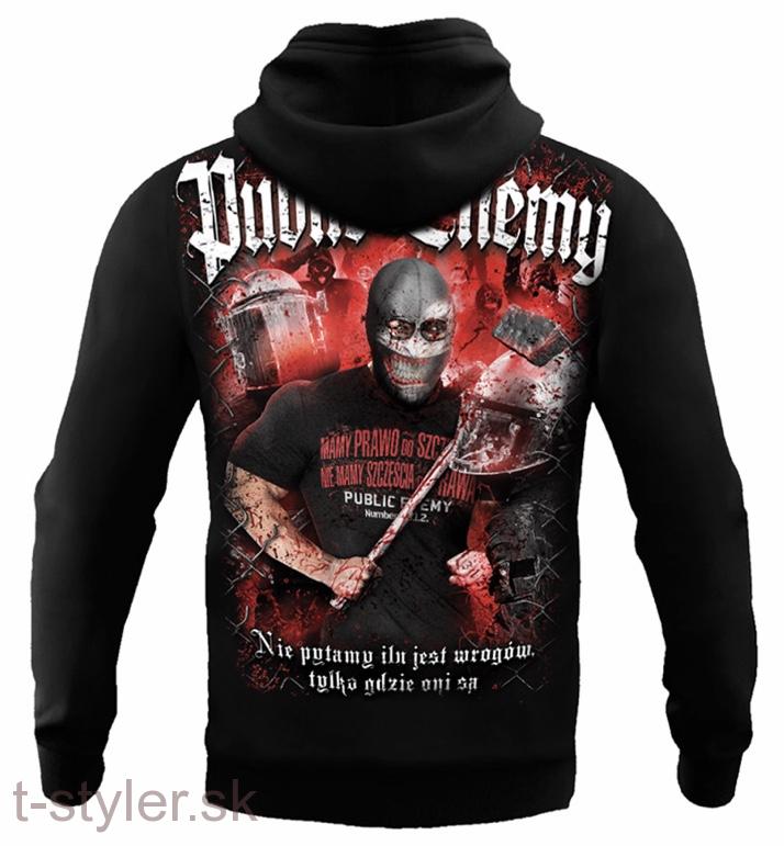 Mikina - Public Enemy - Nie Pytamy Ilu Jest Wrogow s kapucňou